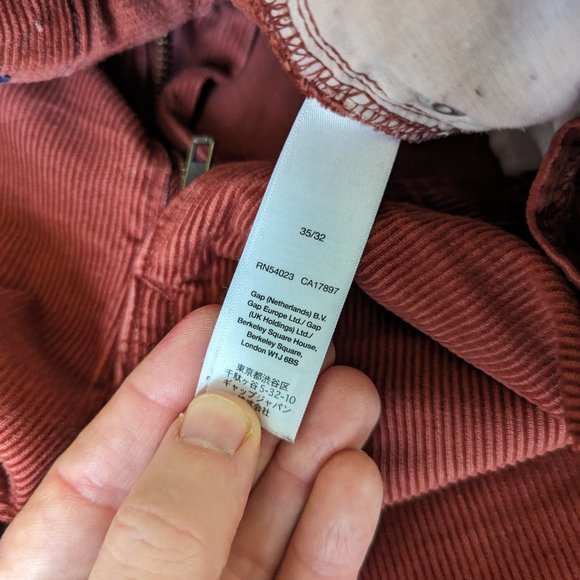 Gap Corduroy Red Pants - Picture 5 of 8